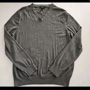 Banana Republic Mens XL Cashmere Blend Sweater Luxury V-neck Academia Preppy